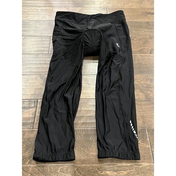 Baleaf Womens Black Cycling Pink Padded Capri Leggings Pants Size XXL 2XL - Picture 3 of 10